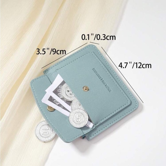 ⚠️Clearance Blue Flip Cover And Zipper Wallet / Cardholder - Picture 2 of 5